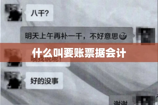 什么叫要账票据会计