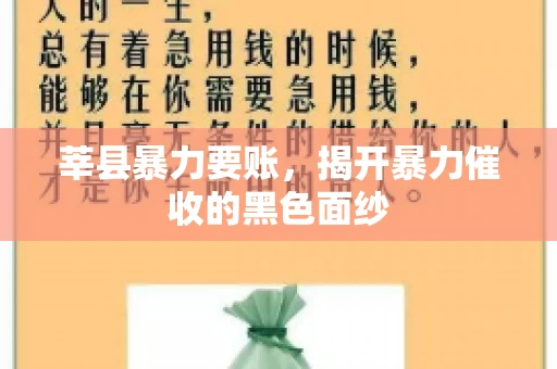 莘县暴力要账,揭开暴力催收的黑色面纱 莘县暴力要账,揭开暴力催收的黑色面纱