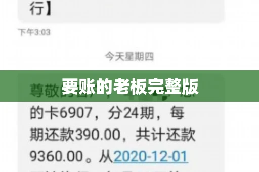 要账的老板完整版