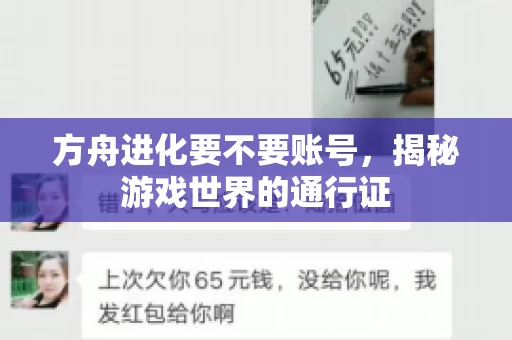 方舟进化要不要账号，揭秘游戏世界的通行证