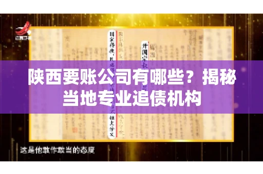 陕西要账公司有哪些？揭秘当地专业追债机构