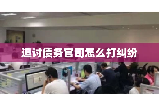 追讨债务官司怎么打纠纷
